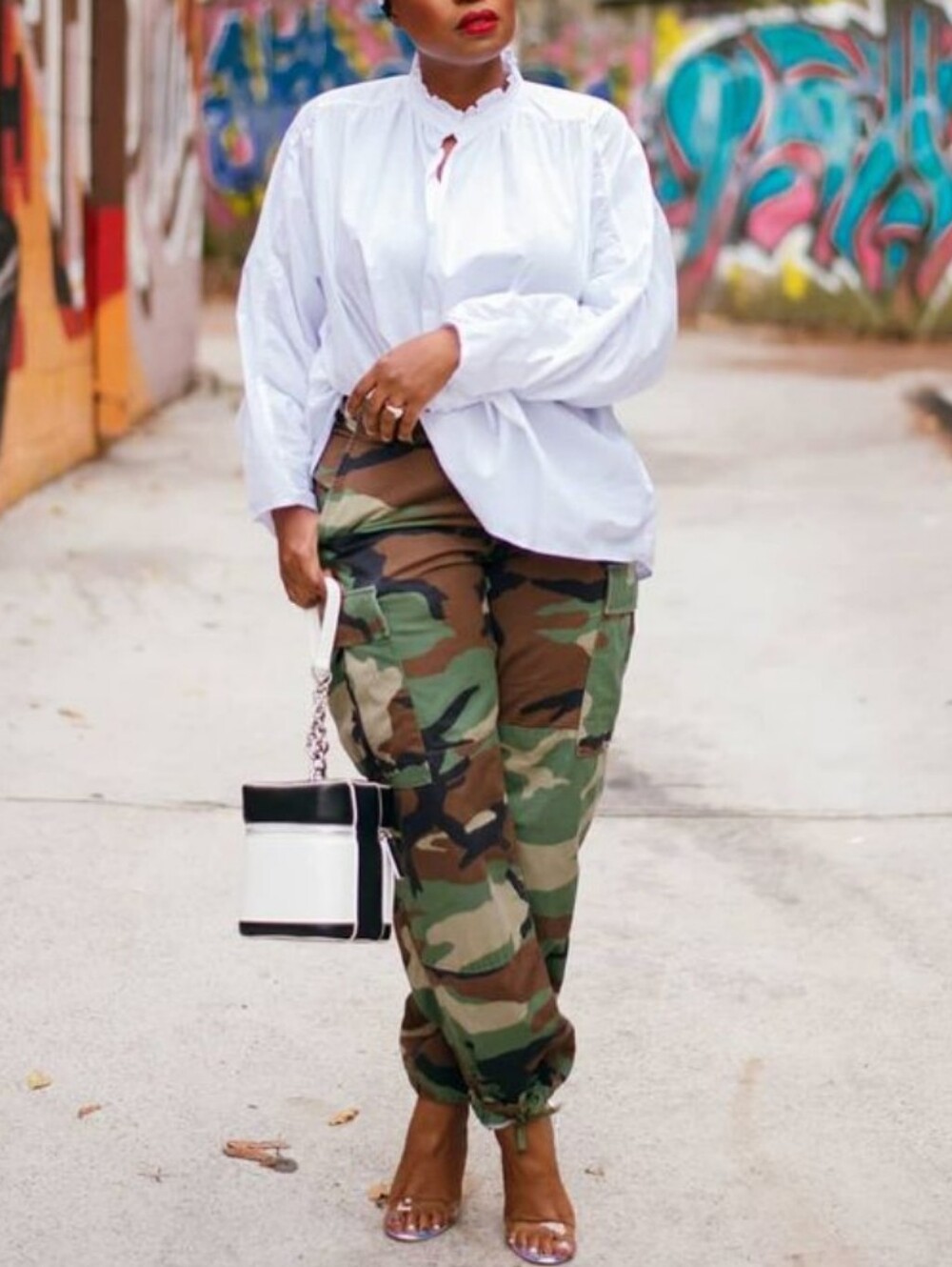 Authentic Camo Cargo Drawstring Pants - Olive Camo 😮‍💨🔥🫰🏾